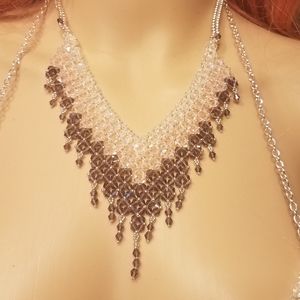 Ombre crystal necklace